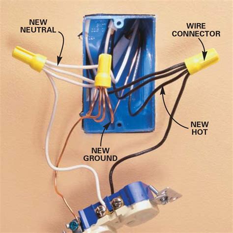 how to create more outlet from electrical box|wiring an existing outlet.